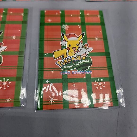 Poncho Pikachu Slowpoke Lugia Ho-Oh Gyrados Mewtwo Card Database Merry Christmas - Picture 12 of 12